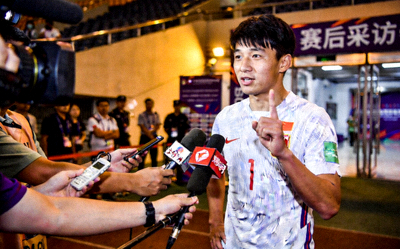 绝杀功臣刘祝润接受媒体采访